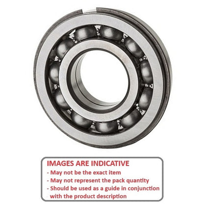 1163563 | 6210-NR-C3 (Each) --- Single Row Ball Bearings - 50x90x20 mm with Snap Ring - Chrome Steel SAE 52100 Bearing