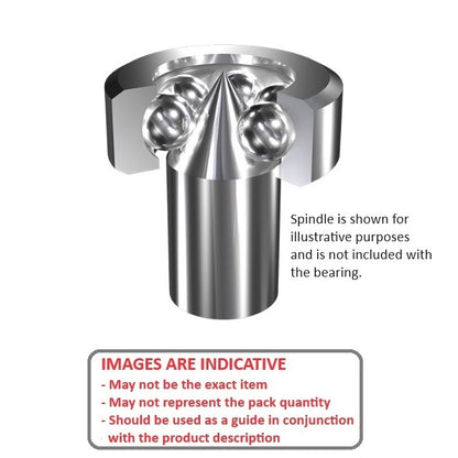 1064113 | BCF13 (PK-100) --- Pivot Bearings - 5.16x13x3.5 mm / 0.2 mm Without Inner Ring - Chrome Steel Bearing