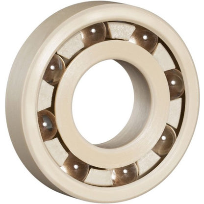 Plastic Bearings - 15.875x34.925x11.112 mm - PEEK Polyetheretherketone with Glass Balls