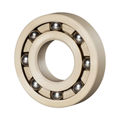 1111178 | P-R10D-PKS6 (Each) --- Plastic Bearings - 15.875x34.925x11.112 mm - PEEK with Stainless Steel 316 Balls Bearing