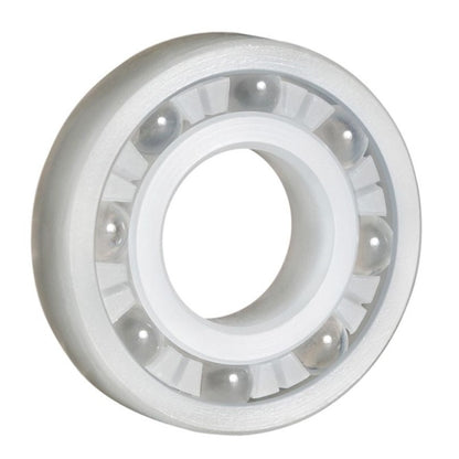 Plastic Bearings - 15.875x34.925x11.112 mm - PVDF with Glass Balls