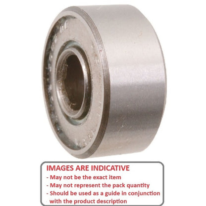 1111881 | R10D-ZZ-SG (Each) --- Single Row Ball Bearings - 15.875x34.925x11.113 mm Unflanged - Chrome Steel Bearing