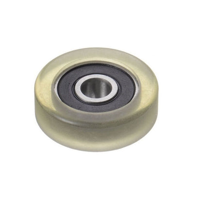 1119532 | PR-0190-050-ZZ-UR-60 (Each) --- Pressure Roller with Bearing Rollers - 19x5x3 mm Urethane OD - Stainless Steel AISI 440C