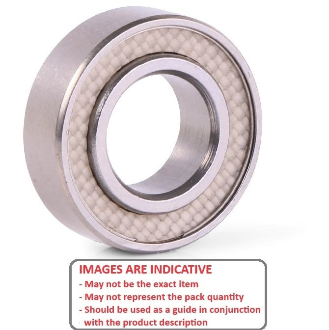 1059828 | WR1106C-TTS-MC3 (Each) --- Single Row Ball Bearings - 4.826x15.875x5.944 mm / 7.544 mm Unflanged - Chrome Steel SAE 52100 Bearing