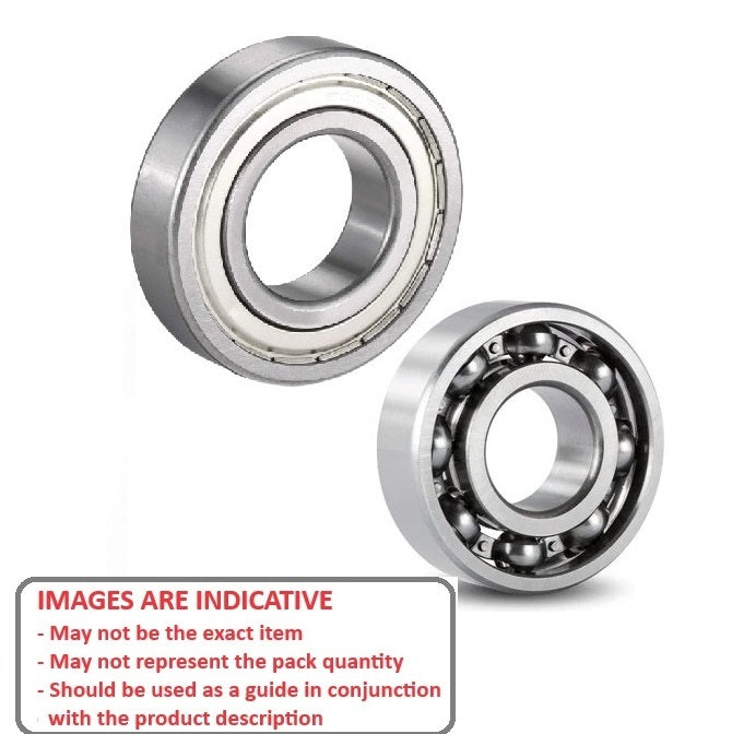 1071240 | R188-ZS-ECO (PK-2) --- Single Row Ball Bearings - 6.35x12.7x3.175 mm Unflanged - Chrome Steel SAE 52100 Bearing