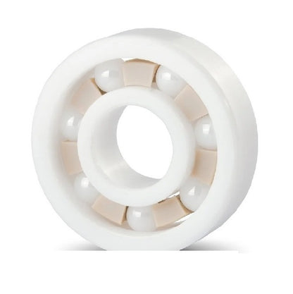 Single Row Ball Bearings - 20x32x7 mm Unflanged - Ceramic Zirconia - PTFE Cage - No Lubricant Bearing