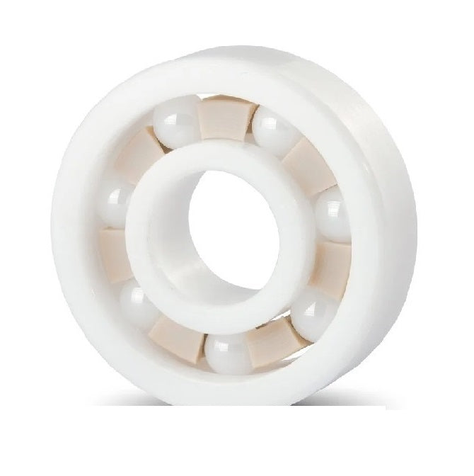 Single Row Ball Bearings - 25x47x12 mm - Ceramic Zirconia - PTFE Cage
