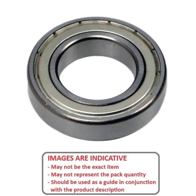 1116094 | MR3217B-ZZ-ECO (Each) --- Single Row Ball Bearings - 17x32x9 mm Unflanged - Chrome Steel SAE 52100 Bearing