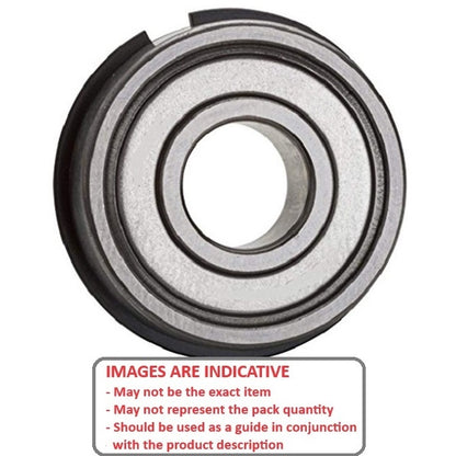 1124857 | 6804-ZZ-NR-ECO (Each) --- Single Row Ball Bearings - 20x32x7 mm with Snap Ring - Chrome Steel SAE 52100 Bearing