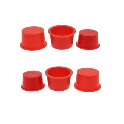 1106279 | BNGCAP-134-109-R (100 Pcs) --- Bungs and Caps - 13.39 mm x 10.89 mm Red