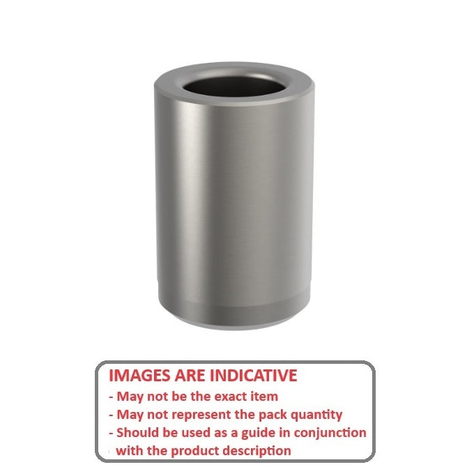 1100738 | BP0064-0127-0127-DT (Each) --- Drill Bushings - 12.7x6.35x12.7 mm Plain - Carbon Steel Bushing