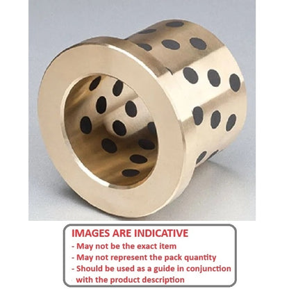 1109602 | BF0150-0210-0250-BRP --- Flanged Bushes - 15 mm x 21 mm x 25 mm