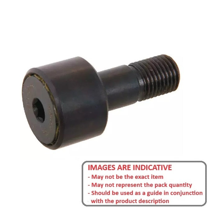 1111060 | NCF10RS (Each) --- Bronze Bushing Self Lubricating Cam Followers - 15.875x30.163 mm - 1/4-28 UNF - Steel and Bronze Cam Follower