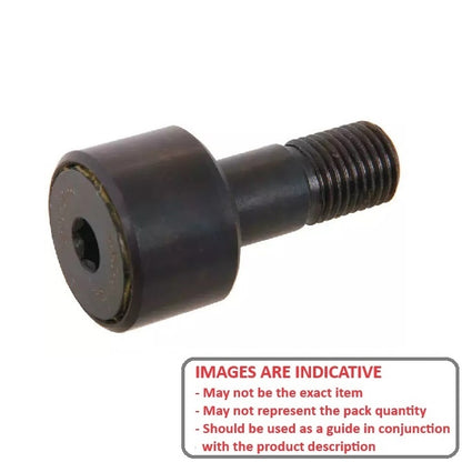 1111060 | NCF10RS (Each) --- Bronze Bushing Self Lubricating Cam Followers - 15.875x30.163 mm - 1/4-28 UNF - Steel and Bronze Cam Follower