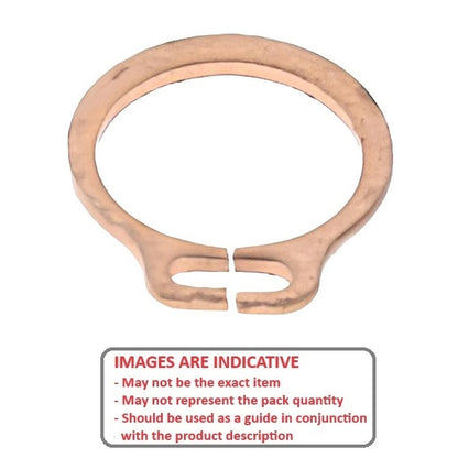 1050939 | CCE-00397-B (PK-10) --- External Retaining Rings - 3.97x0.3x3.71 mm Circlips - Beryllium Copper Circlip