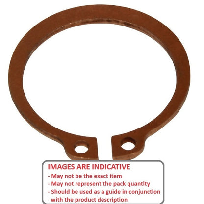 1078095 | CCE-00794-B (Each) --- External Retaining Rings - 7.94x0.64x7.37 mm Circlips - Beryllium Copper Circlip