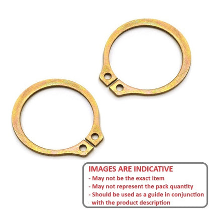 1148063 | CCE-03500-CZ (PK-50) --- External Retaining Rings - 35x1.5x33 mm Circlips - Carbon Steel Zinc Plated Circlip
