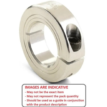 1128629 | COL-02223-041-13-1C-AL (Each) --- Shaft Collars - 22.225x41.3x12.7 mm Clamp Type - Aluminium Collar