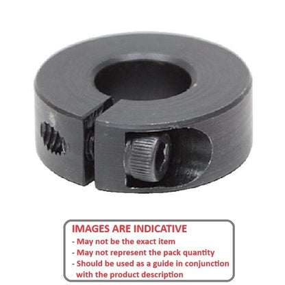 1149999 | COL-03651-057-14-1C-CBO (Each) --- Shaft Collars - 36.513x57.15x14.3 mm Clamp Type - Steel, Black Oxide Coated Collar