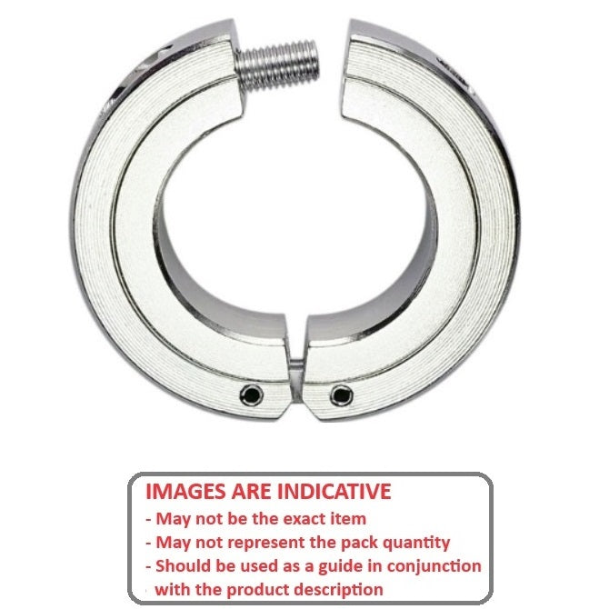 1120932 | COL-01905-044-13-HG-S3 (Each) --- Shaft Collars - 19.05x44.5x12.7 mm Hinged - Stainless Steel Collar