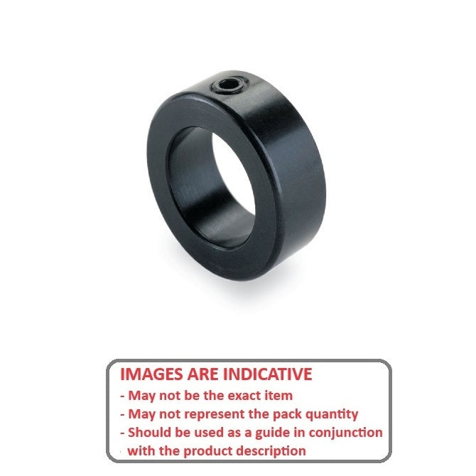1071750 | COL-00635-013-07-CBO (Each) --- Shaft Collars - 6.35x12.7x7.1 mm Standard - Steel, Black Oxide Coated Collar