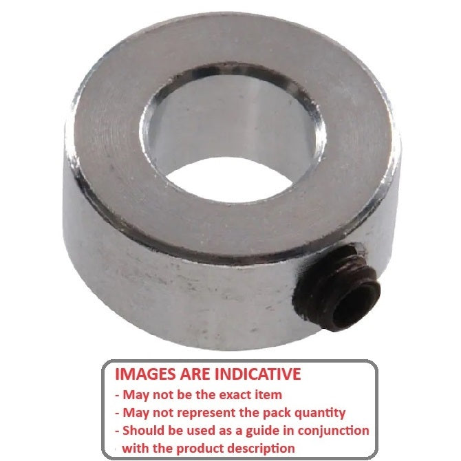 1044797 | COL-00300-007-05-CC (Each) --- Shaft Collars - 3x7x5 mm Standard - Steel, Cadmium Plated Collar