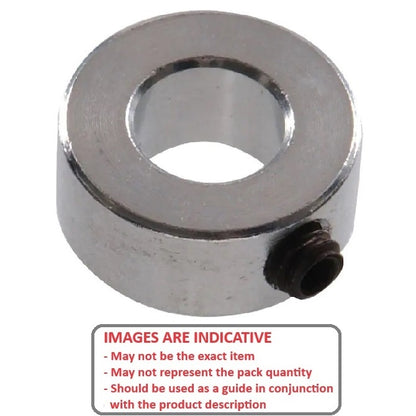 1075100 | COL-00700-012-08-CC (Each) --- Shaft Collars - 7x12x8 mm Standard - Steel, Cadmium Plated Collar