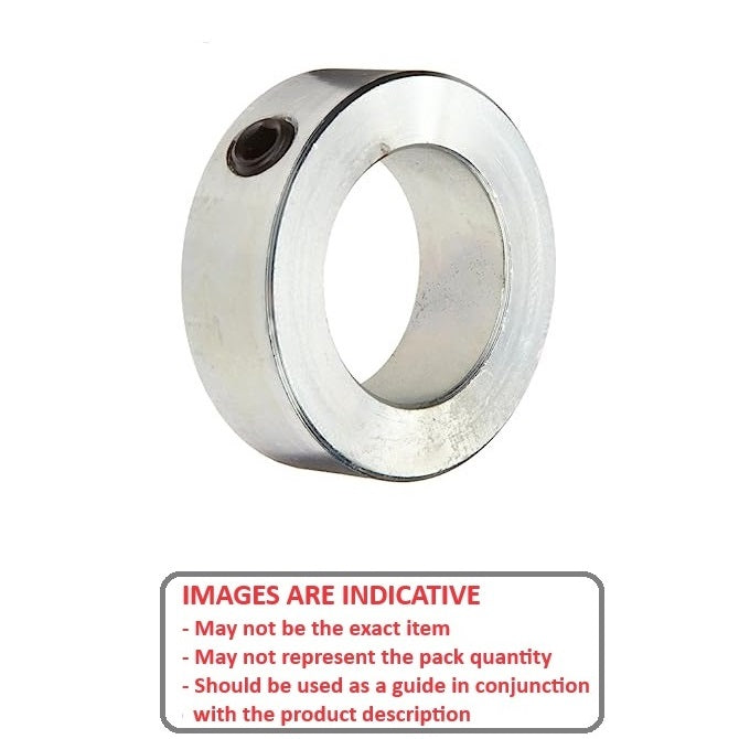 1153938 | COL-04000-063-18-ZP (Each) --- Shaft Collars - 40x63x18 mm Standard - Zinc Plated Steel Collar