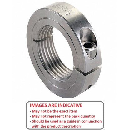 1102479 | COT-01270C-029-10-S3 (Each) --- Threaded Collars - 1/2-13 UNC - 12.7mm - 28.575x10.319 mm Clamp Type - Stainless Steel Collar