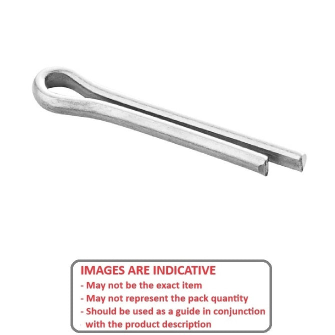 1054226 | PC040-0450-Z (PK-20) --- Split Pins - 4x45x3.6 mm - Zinc Plated Steel Pin