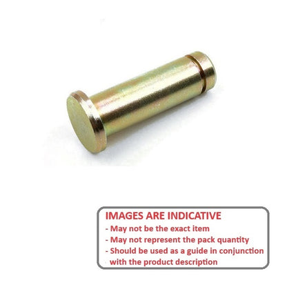 1099611 | CLP-120-0468G-CZ (PK-3) --- Clevis Pins - 12x46.75x50 mm Groove Locking - Zinc Plated Low Carbon Steel Pin