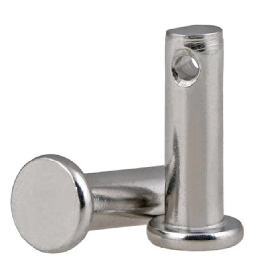 1073387 | CLP-064-0980-S6 (PK-10) --- Clevis Pins - 6.35x98.02x101.6 mm Pin Locking - Stainless Steel 316 Similar to A4 or 18-10