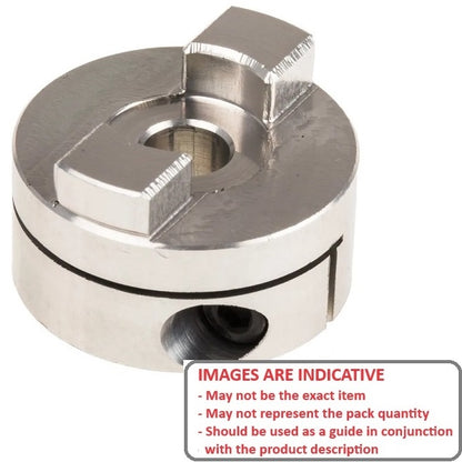 1053619 | CP-040-HUB-J-OC-19 (PK-2) --- Oldham Clamp Style Couplings - 4 mm Size 19 19.05 mm Hubs - Aluminium - Chemical Film Coupling