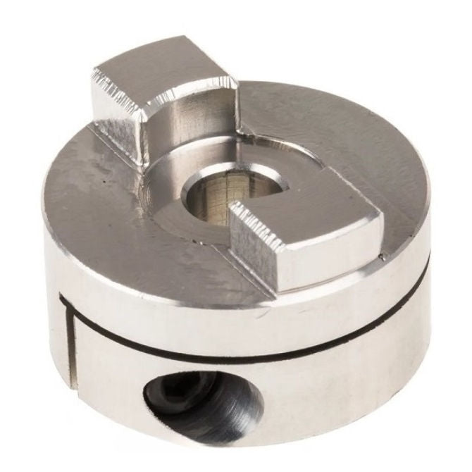 1053619 | CP-040-HUB-J-OC-19 (PK-2) --- Oldham Clamp Style Couplings - 4 mm Size 19 19.05 mm Hubs - Aluminium - Chemical Film Coupling
