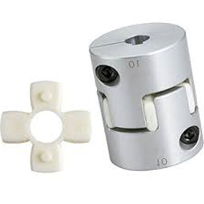 1047419 | CP-032-032-14-022-J-PU92C (Each) --- Spider Type C Complete Couplings - 3.175x3.175x14 mm - Aluminium with 92 Duro White Spider Coupling