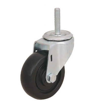 1163230 | WC415RS (PK-4) --- Stud Castors - 50.8 x 20.64 mm Swivel 34 General Purpose - Soft Rubber Castor