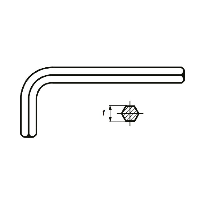 1056423 | HK-0400-S (2 Pcs) --- Keys and Screwdrivers Tools - 4 mm Short Arm