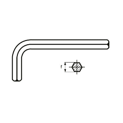 1056424 | HK-0400-S (2 Pcs) --- Keys and Screwdrivers Tools - 4 mm Short Arm