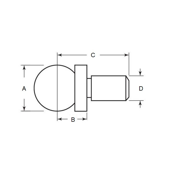 1071724 | BCHK-00635-S440 --- Balls - 6.35 mm x 3.167 mm x 14.224 mm