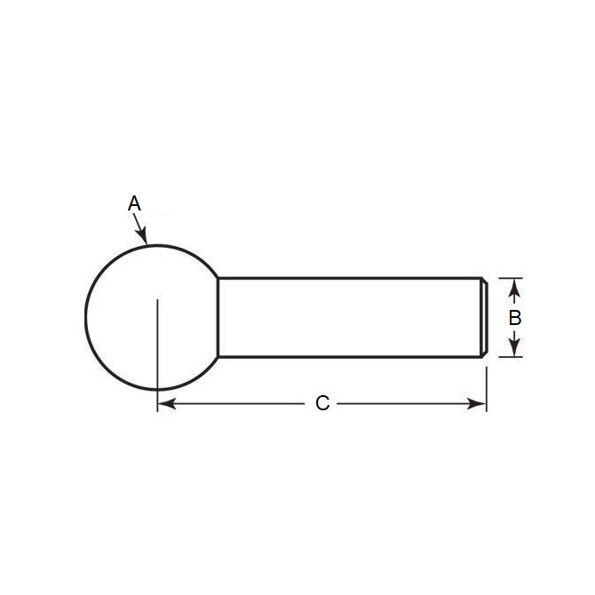 1128965 | BLTO-02223-CS-2P --- Tooling Balls - 22.225 mm x 11.113 mm x 36.576 mm