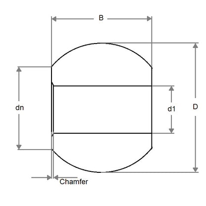 1127301 | BLB-02103-01111-W3 (4 Pcs) --- Bored Balls - 21.03 mm x 11.11 mm x 14.27 mm