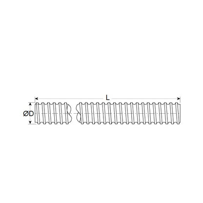 1135147 | TBS80RS --- Ballscrew - 25.4 mm x 12.7 mm x 914.4 mm