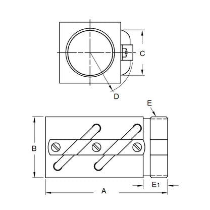 1228220 | TBS436RS --- Ballscrew - Non-Preloaded - Square x 25.4 x 25.4