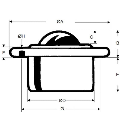 1193250 | BTU0120-010-F-SS-HD --- Ball - 120 kg x 9.8 mm x 36 mm