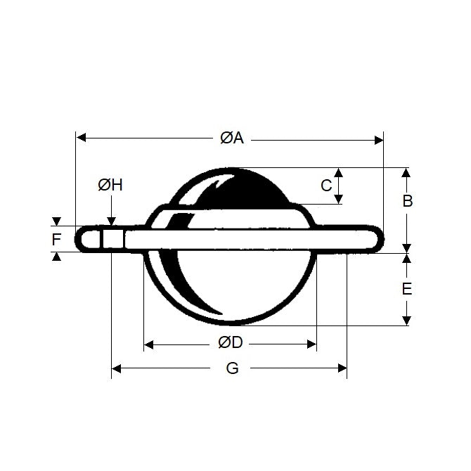 1108956 | BTU0012-010-F-C --- Ball - 15 kg x 10.2 mm x 22.2 mm