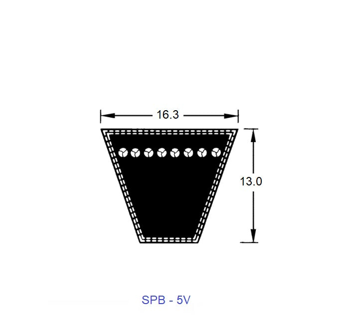 1223436 | BV16-02799-5V1120 --- Wedge Belts - 2798.8 mm -