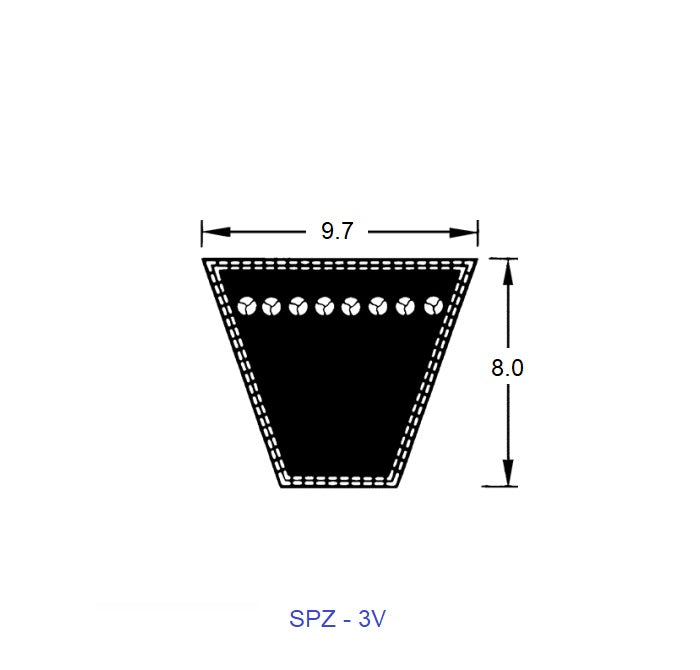 1221357 | BV10-00826-3V335 --- Belts - 825.8 mm -