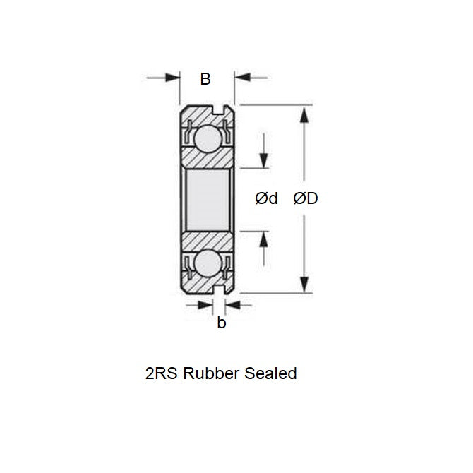 1093390 | 6000-2RS-N-ECO --- Bearings - 10 mm x 26 mm x 8 mm