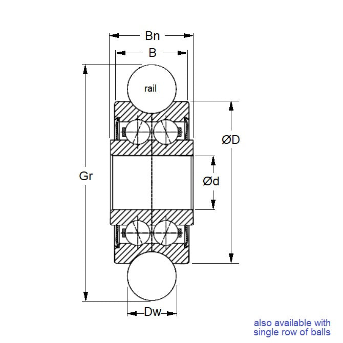 1063922 | DRA-WMR175-2RS-GP-ECO (100 Pcs) --- Bearings - 5 mm x 17 mm x 7 mm