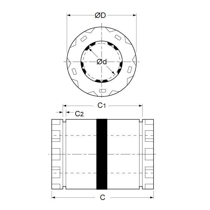 1089663 | LCB-0095-016-022-TP --- Bearings - 9.53 mm 15.875 to 15.888 22.225 (+0.00-0.38)